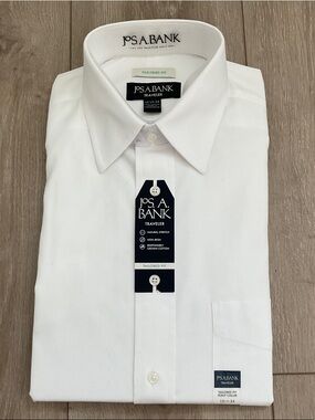 Jos. A. Bank White Tailored Fit Dress Shirt